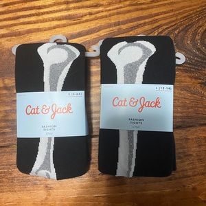 CAT AND JACK SKELETON TIGHTS